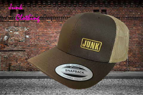 Junk Clothing brown/gold Trucker cap