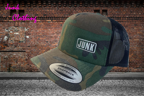 Junk Clothing camo Trucker cap