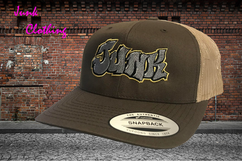 Junk Clothing brown/gold Trucker cap